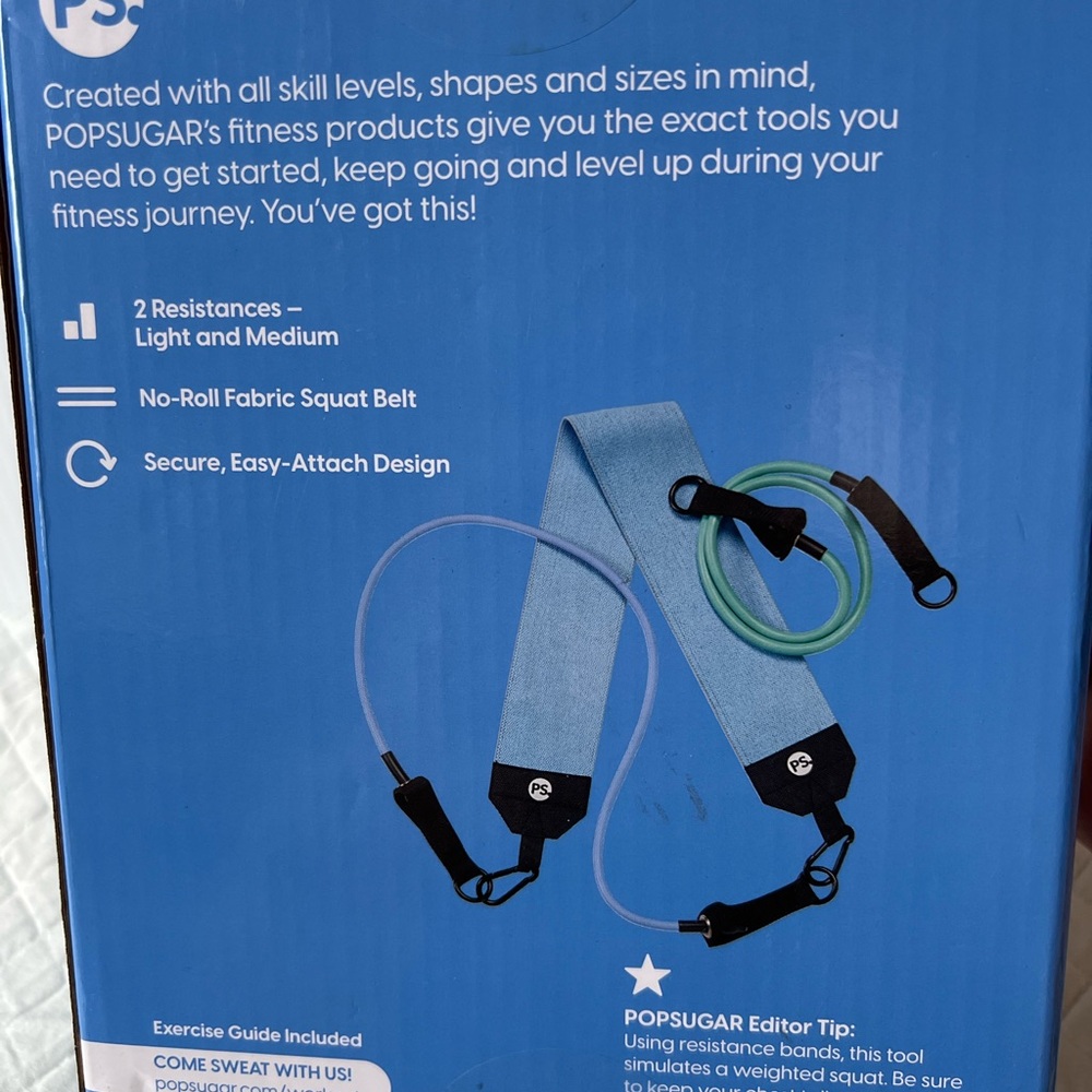 POPSUGAR Hip Trainer Resistance Tube Kit ,